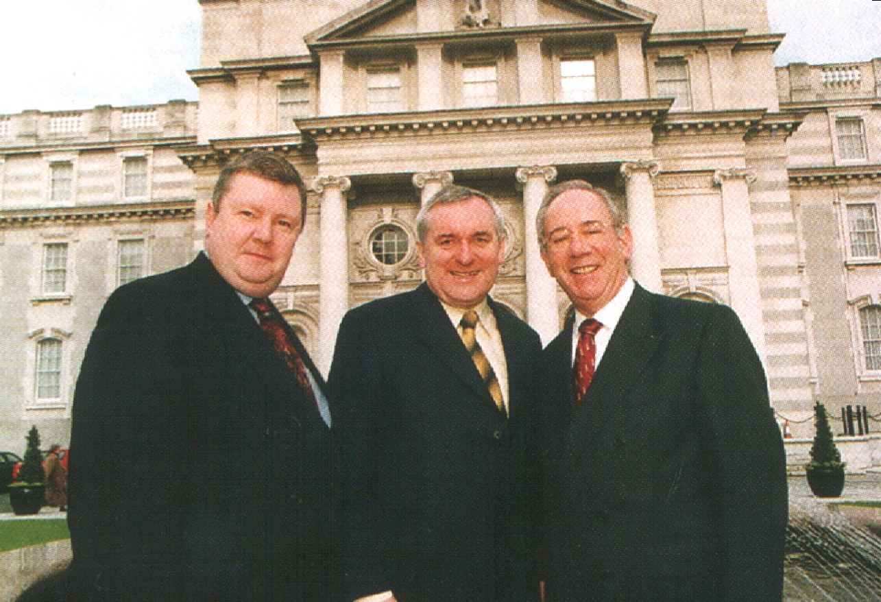 Derek Mooney with Former Taoiseach Bertie Ahern & Former Lord Mayor Ben Briscoe