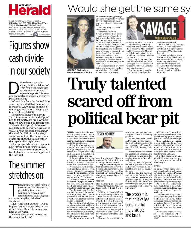 Evening Herald Aug 24, 2013