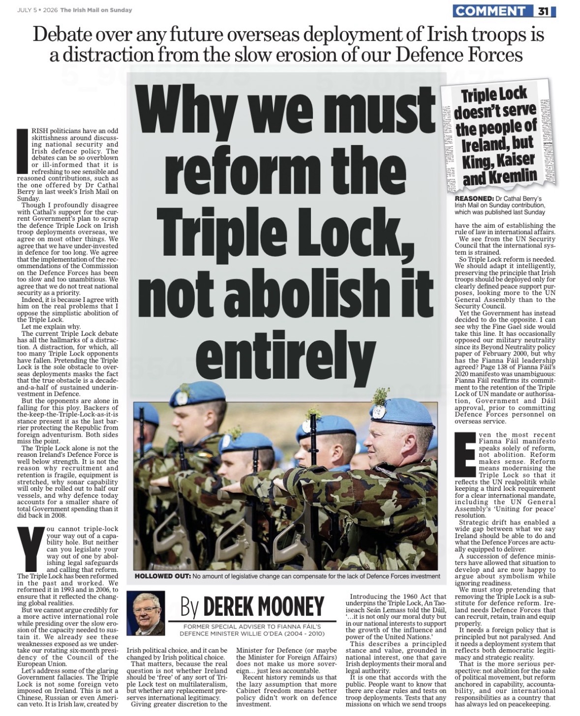 Why we must reform the triple-lock, not abolish it entirely